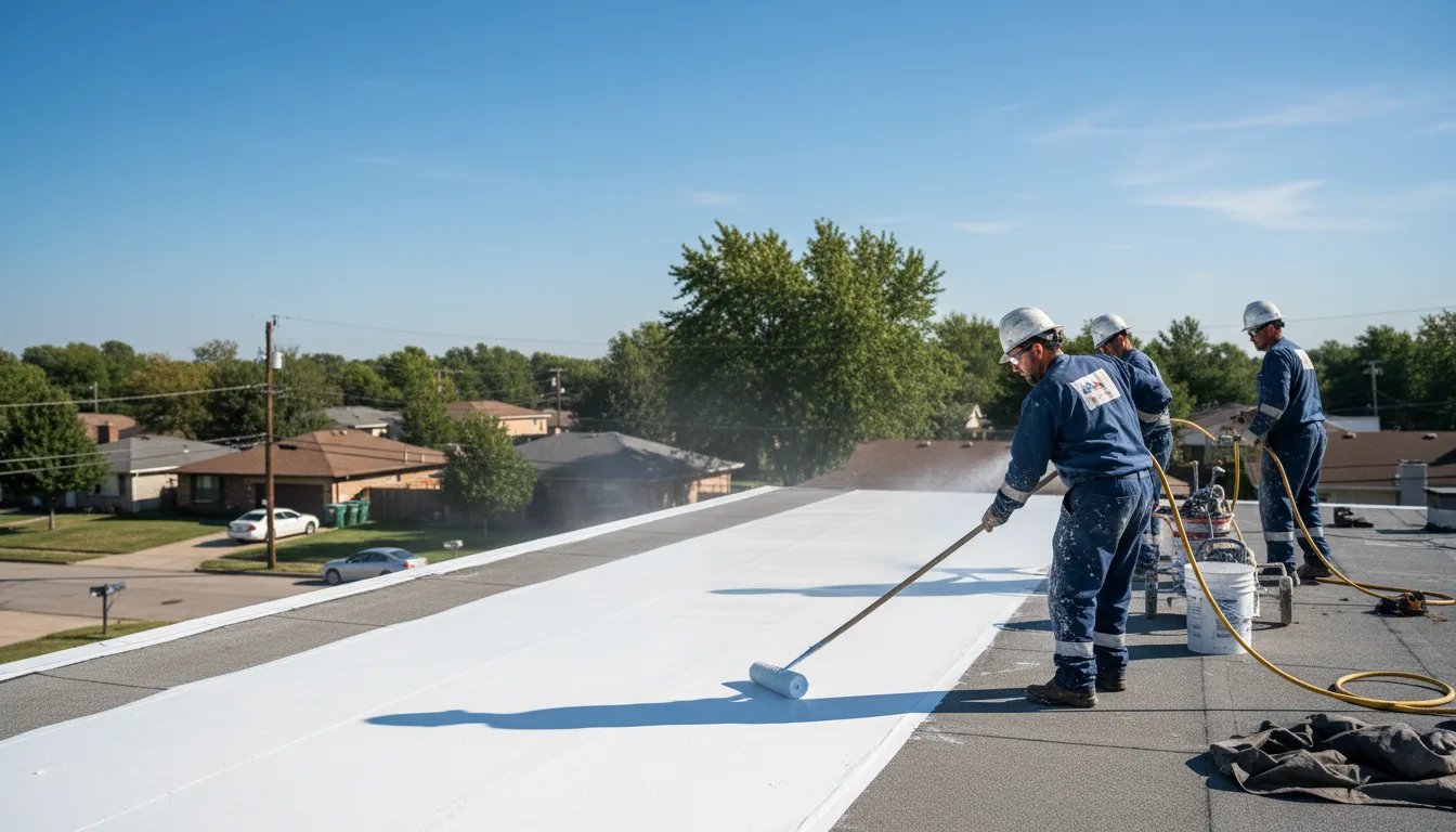 Commercial roof coating in Bridge City, TX near me